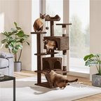 Yaheetech 54.5-in Cat Scratching Tree Dark Gray