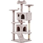 Yaheetech 54.5-in Cat Scratching Tree Dark Gray