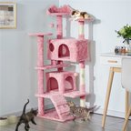Yaheetech 54.5-in Cat Scratching Tree Dark Gray
